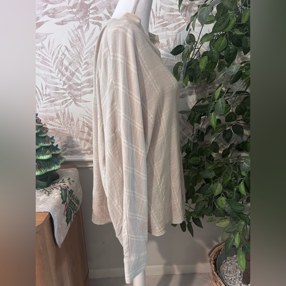 🆕 NWT Vince Shadow Plaid Long Sleeve Wool Blend Blouse Size XXL (MSRP $325) - Picture 6 of 12